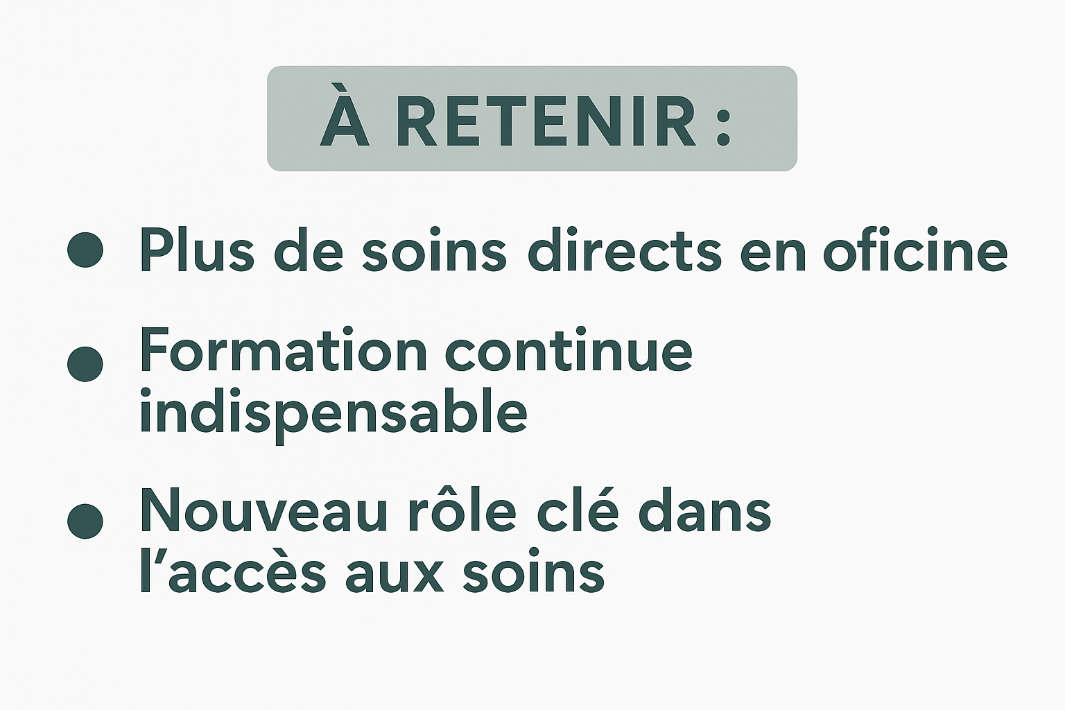 retenir nouvelles missions pharmacie