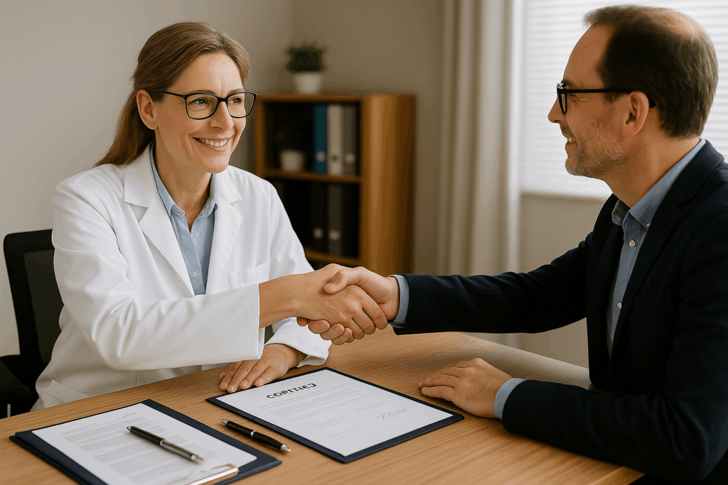signature achat pharmacie accompagnée