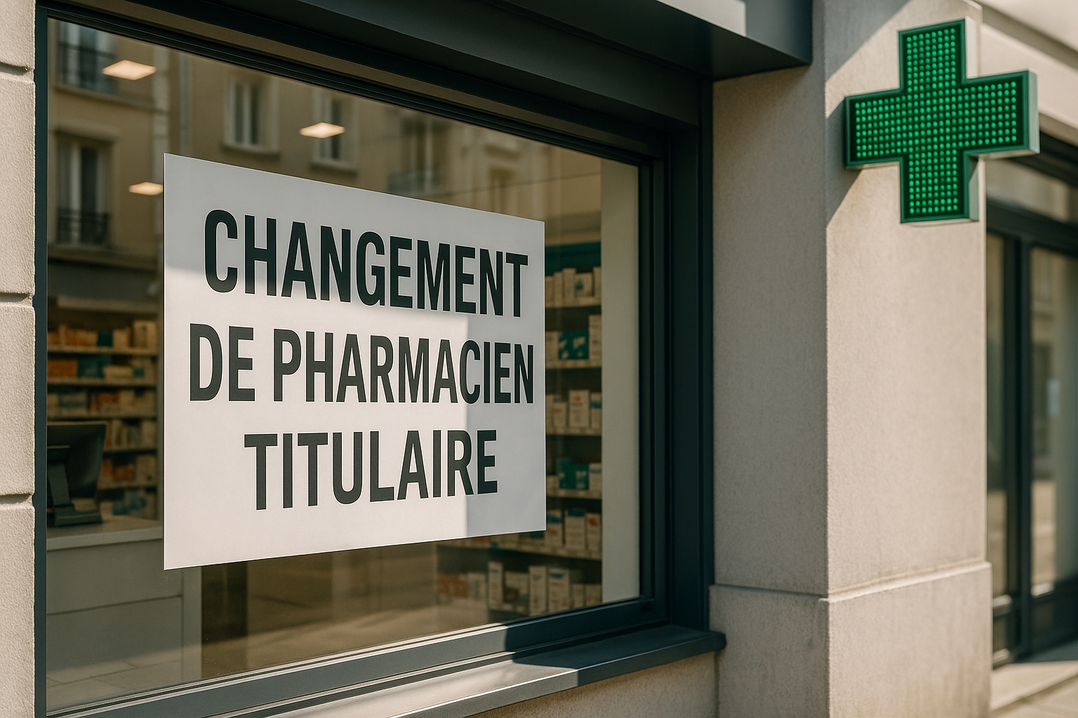 changement pharmacie vendre officine
